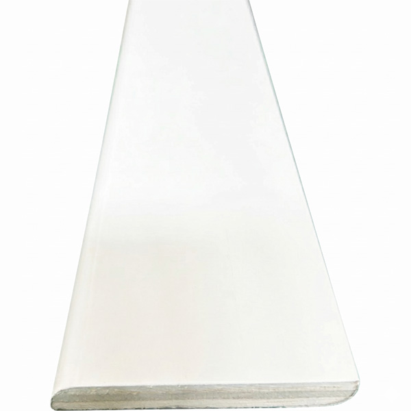Pircher Battiscopa in Ayous Rivestito Liscio Bianco MM10X80X2400 - PIRCHER OBERLAND - Immagine 2